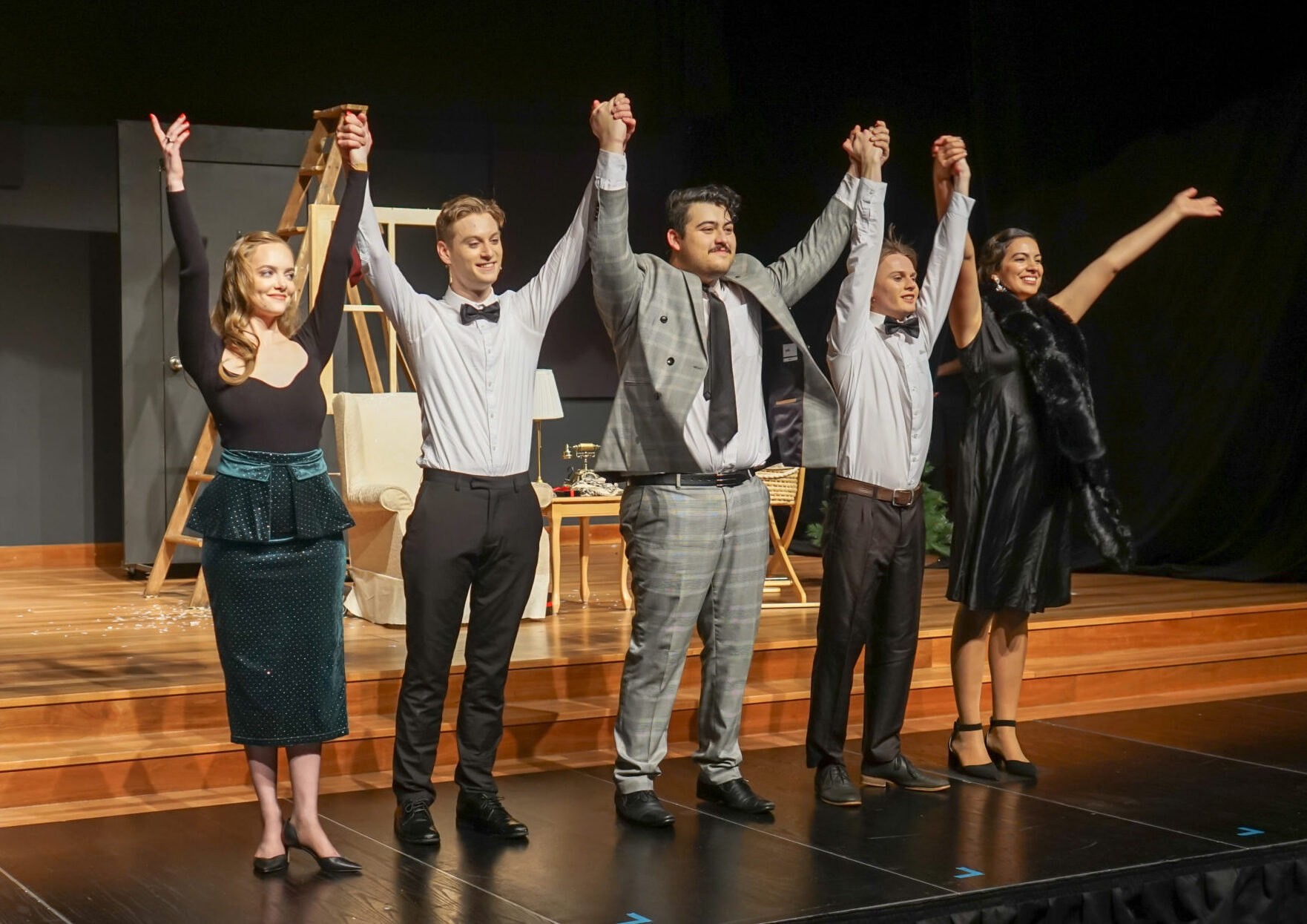 DSC00820 Pictured is the cast from the production the 39 steps